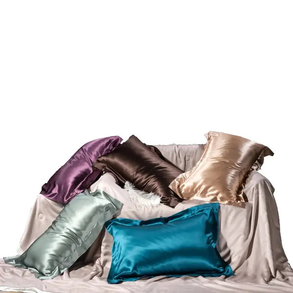 Silk Rainbow: 100% Mulberry Silk Pillowcase in Vibrant Colors