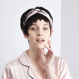 Pink Blossom: Mulberry Silk Headband in Pink