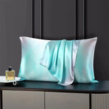 Blushing Ombre: Reversible Mulberry Silk Zip Pillowcase