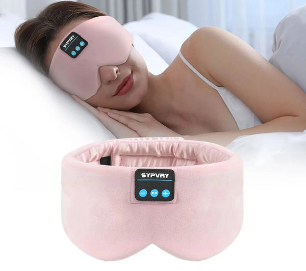 Silk Bluetooth Sleep Mask - Headphones & Eye Cover with Built-In Speakers