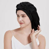 Luxurious 100% Mulberry Silk Sleeping Bonnet: Large Sleep Cap for Curly, Dreadlock, and Braided Hair Care