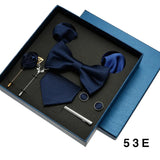 Luxury Men’s Tie & Bow Tie Set - 8-Piece Gift Box for Business & Weddings