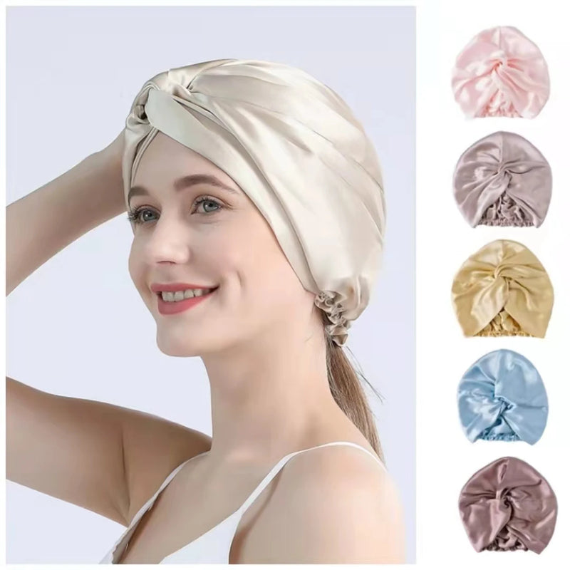 Enhance Your Beauty and Wellness with Mulberry Silk Turban Bonnets