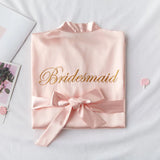 Bride To Be & Team Bride Satin-Silk Robes - Bridal Party Gift