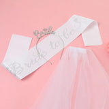 Bride To Be Tiara, Sash & Veil Set - Bachelorette Party Decorations