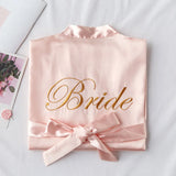 Bride To Be & Team Bride Satin-Silk Robes - Bridal Party Gift