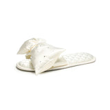 Fashion Wedding Slippers - Peep Toe Silk Bow Sandals for Bride & Bridesmaids