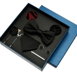 Luxury Men’s Tie & Bow Tie Set - 8-Piece Gift Box for Business & Weddings