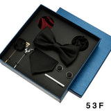 Luxury Men’s Tie & Bow Tie Set - 8-Piece Gift Box for Business & Weddings