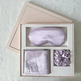 Luxurious Silk Sleep Set: 3-Piece Mulberry Silk Pillowcase and Eye Patch Set