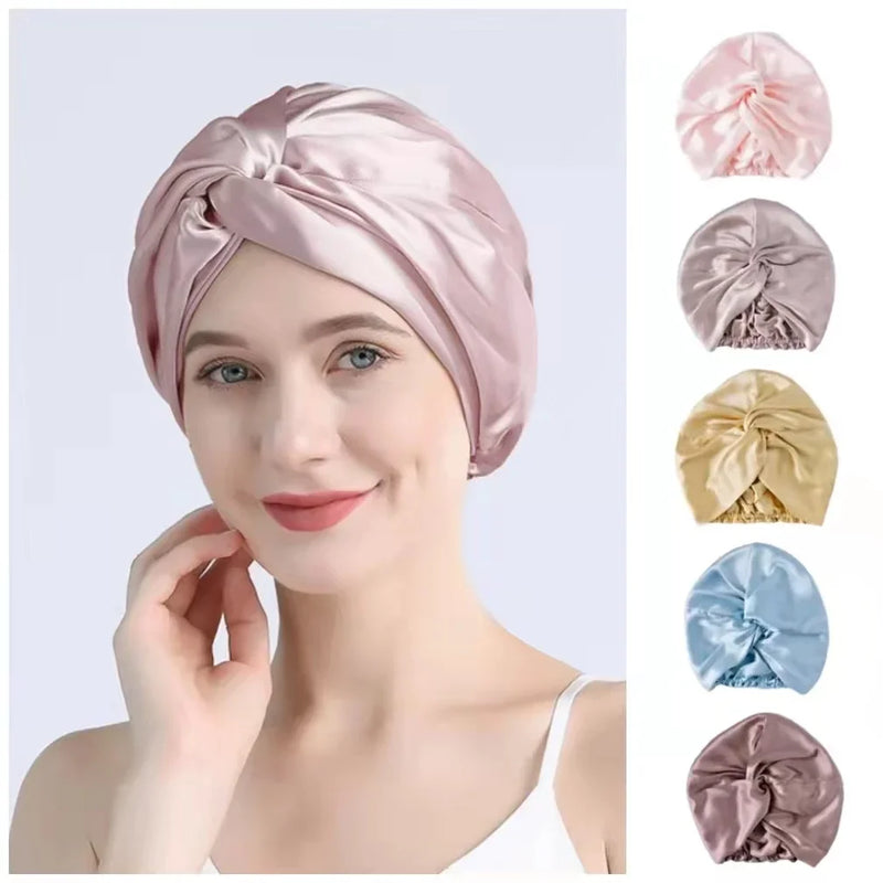 Enhance Your Beauty and Wellness with Mulberry Silk Turban Bonnets