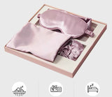 Luxurious Silk Sleep Set: 3-Piece Mulberry Silk Pillowcase and Eye Patch Set