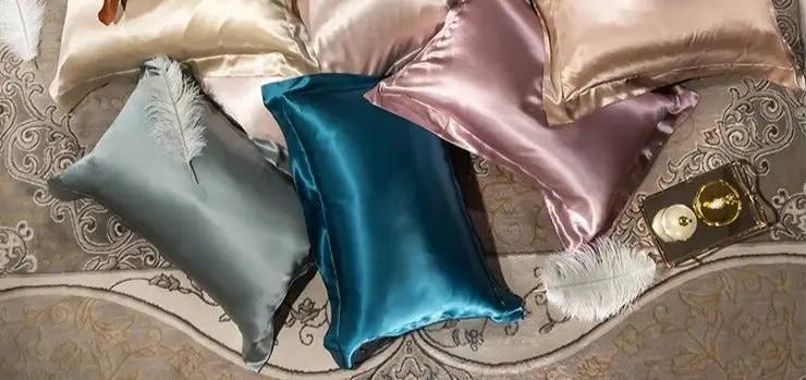 Silk Rainbow: 100% Mulberry Silk Pillowcase in Vibrant Colors