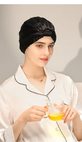 Experience Serenity: Pure Mulberry Silk Night Caps for Women